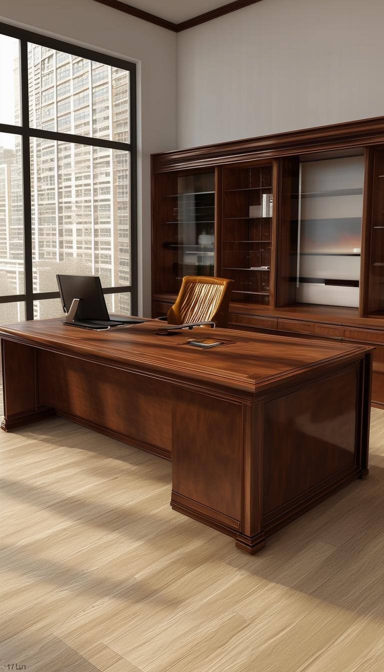 Custom Made wooden executive desk